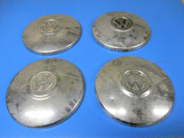 Set van 4 VW luchtgekoelde wieldoppen, Auto-onderdelen, Overige Auto-onderdelen, Oldtimer onderdelen, Volkswagen, Gebruikt, Ophalen