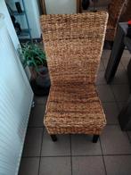 4 rotan stoelen en 4 bijhorende zitkussentjes in goede staat, Huis en Inrichting, Stoelen, Ophalen