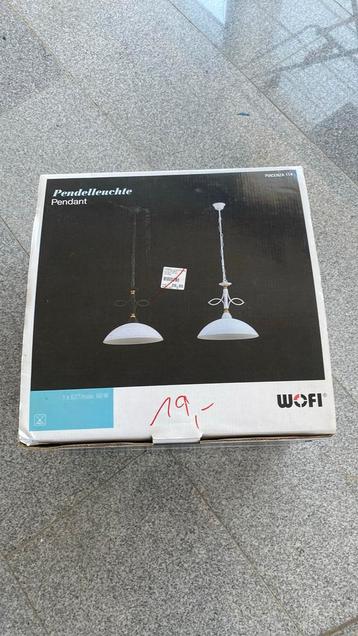 "Nieuwe landelijke hanglamp van Wofi – zwart metaal – ongebr beschikbaar voor biedingen