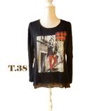 (99)- blouse femme t.38 noir - bréal -, Maat 38/40 (M), Breal, Zwart, Ophalen of Verzenden