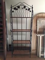 Étagère en fer forgé et rotin, Enlèvement, Utilisé