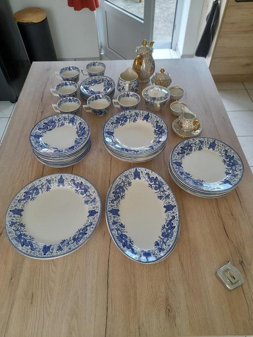 Service Boch modèle Dragon bleu - 43 pièces, Antiek en Kunst, Antiek | Servies los, Ophalen