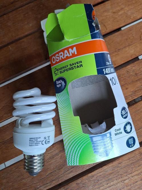 Ampoule Osram-Dulux Micro Twist 21 W = 100 W/1 400 lm E27., Maison & Meubles, Lampes | Lampes en vrac, Comme neuf, Ampoule économique