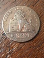 5 cent leopold 1 van 1837 met punt, Timbres & Monnaies, Monnaies | Belgique, Enlèvement ou Envoi, Monnaie en vrac