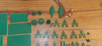 Lego lot de pièces spéciales plaques vertes vintages, Enlèvement ou Envoi, Utilisé, Lego