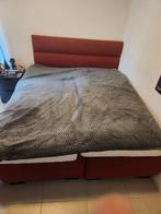 Boxspring in rod voor twee personen, Huis en Inrichting, Slaapkamer | Boxsprings, Ophalen
