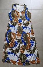 jurk tom tailor bruin/wit/blauw  maat 42, Kleding | Dames, Jurken, Blauw, Maat 42/44 (L), Gedragen, Onder de knie