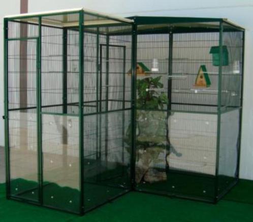 Volière 3m² + 1m² avec SAS cage perruche canari inséparable, Dieren en Toebehoren, Vogels | Hokken en Kooien, Nieuw, Volière, Metaal