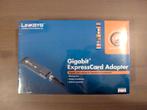 Linksys Gigabit ExpressCard Adapter (nieuw), Computers en Software, Netwerkkaarten, Ophalen, Nieuw, Intern, Linksys
