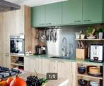 Keuken groen/hout, Huis en Inrichting, Keuken | Complete keukens, Groen, Met kookeiland, Gebruikt, Ophalen