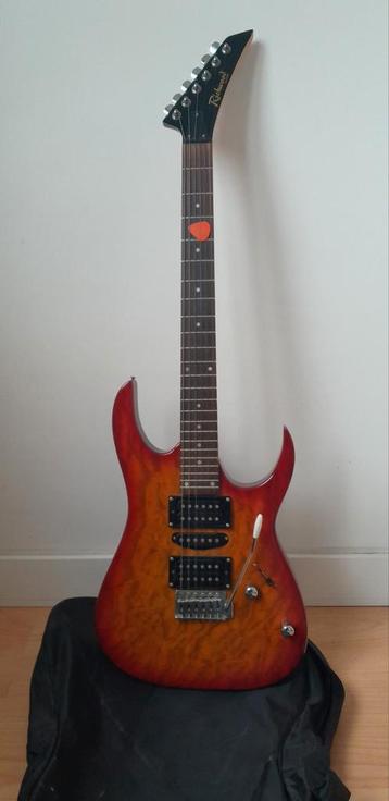 Elektrische gitaar Richwood + versterker 50 watt, Muziek en Instrumenten, Ophalen of Verzenden, Zo goed als nieuw, Overige merken