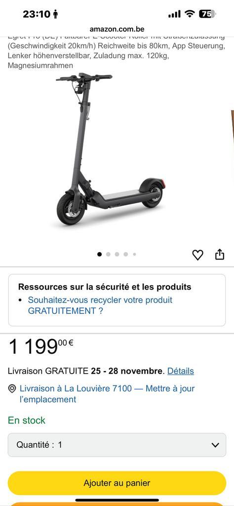 NIEUWE elektrische scooter, Fietsen en Brommers, Steps, Nieuw, Ophalen of Verzenden