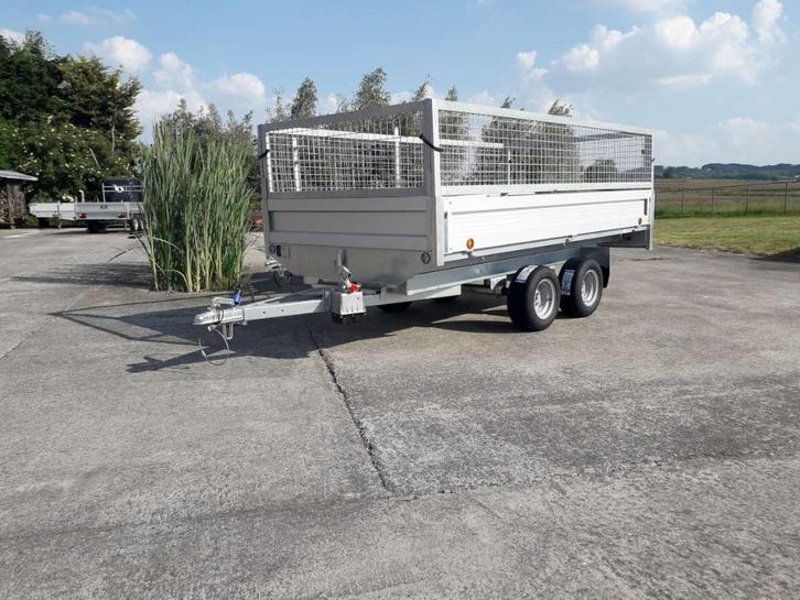 aanhangwagen / kipper ongeremd afmetingen bak 3.08 x 1.58, Auto diversen, Aanhangers en Bagagewagens, Nieuw, Ophalen
