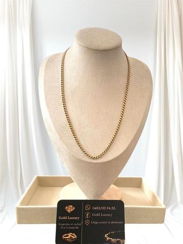 ✅️ Vendu ✅️ Collier 18 k maille gourmette  beschikbaar voor biedingen