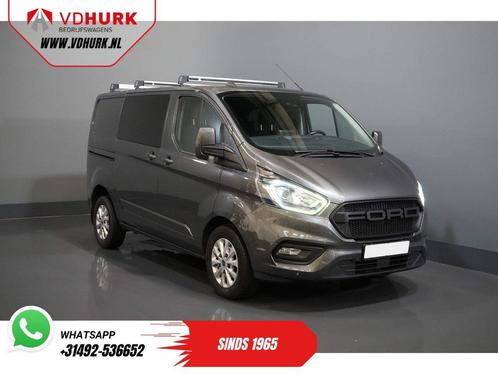 Ford Transit Custom 2.0 TDCI 130 pk Aut. DC Dubbel Cabine Li, Auto's, Bestelwagens en Lichte vracht, Bedrijf, ABS, Adaptive Cruise Control