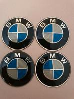 Set van 4 x 45 mm Bmw stickers blauw of blauw carbon, Nieuw, Ophalen of Verzenden, BMW