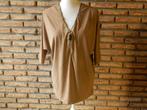 (140)- blouse femme t.38 camel - mosquitos -, Maat 38/40 (M), Bruin, Mosquitos, Ophalen of Verzenden