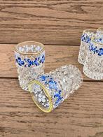 Set van 6 retro geslepen glaasjes voor likeur shotjes, Antiek en Kunst, Ophalen of Verzenden