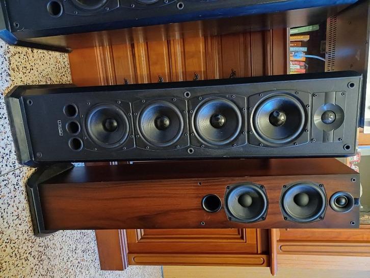 TWO Pair vintage speakers Mission 753 and CASTLE original, Audio, Tv en Foto, Luidsprekerboxen, Zo goed als nieuw, Front, Rear of Stereo speakers