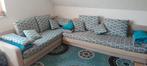 Marokkaanse salon + tapijt, Huis en Inrichting, Ophalen, Gebruikt, Blauw