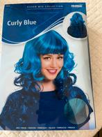 Pruik blauw, Folawear, Ophalen, Gedragen