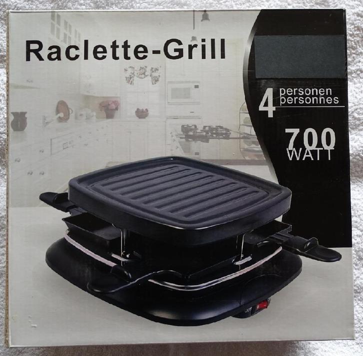 Appareil raclette + grill pour 4 personnes, Elektronische apparatuur, Gourmetstellen, Nieuw, Ophalen