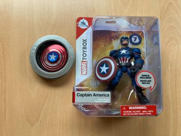 Captain American Action Figure + Fidget spinner, Enlèvement ou Envoi, Autres personnages, Neuf, Statue ou Figurine