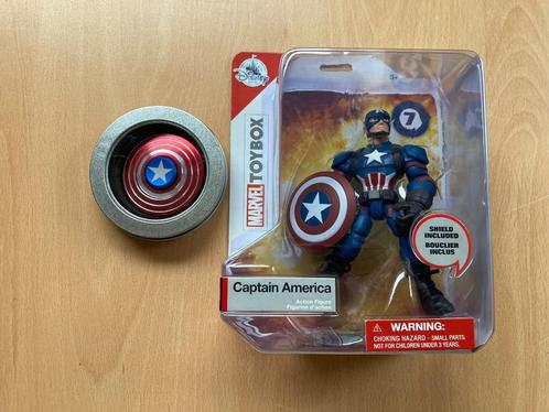 Captain American Action Figure + Fidget spinner, Verzamelen, Disney, Nieuw, Beeldje of Figuurtje, Overige figuren, Ophalen of Verzenden
