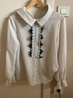 Witte blouse met zwart borduursel maat S, Kleding | Dames, Blouses en Tunieken, Wit, Ophalen of Verzenden, SHEIN, Maat 36 (S)