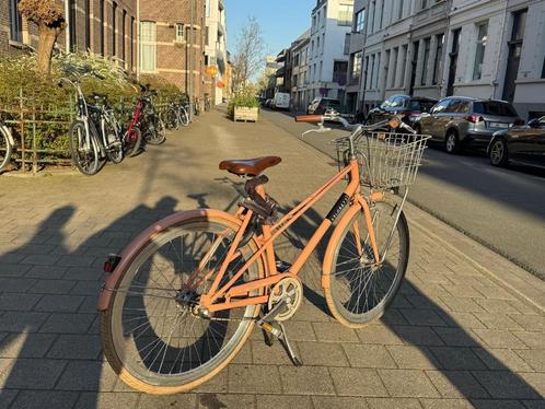 Veloretti Caferacer Roos Damesfiets, Fietsen en Brommers, Fietsen | Dames | Damesfietsen, Zo goed als nieuw, Overige merken, Ophalen
