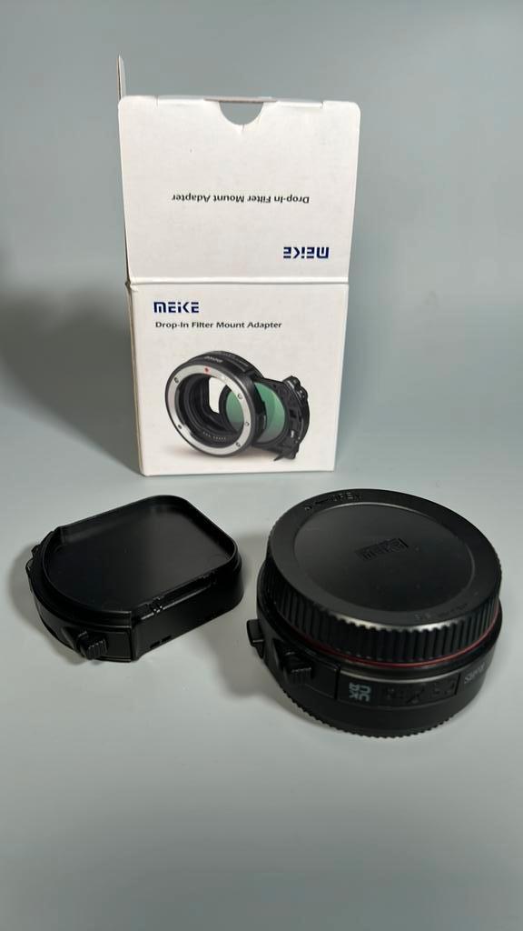 meike drop in filter ef to rf variable ND + clear, TV, Hi-fi & Vidéo, Photo | Lentilles & Objectifs, Comme neuf, Accessoires, Enlèvement ou Envoi