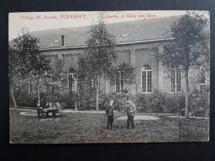 Postkaart Turnhout Collège St. Joseph Jardin, Verzamelen, Postkaarten | België, Ongelopen, Antwerpen, Voor 1920, Ophalen of Verzenden