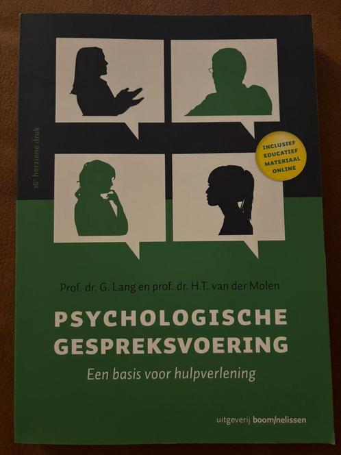 H.T. van der Molen - Psychologische gespreksvoering, Boeken, Psychologie, Zo goed als nieuw, Ophalen of Verzenden