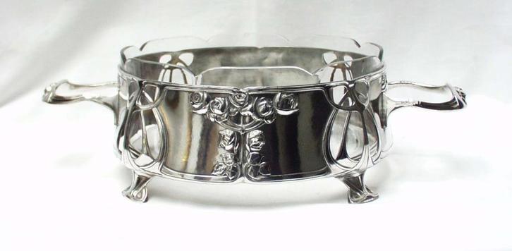 Art Nouveau Fruitschaal., Antiek en Kunst, Antiek | Servies los, Ophalen of Verzenden