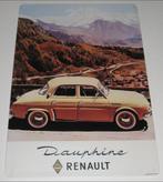 RENAULT : Metalen Bord Classic Renault Dauphine, Verzamelen, Verzenden, Nieuw, Auto's