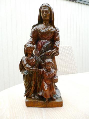  sculpture sainte Anne trinitaire tout début 18 siècle
