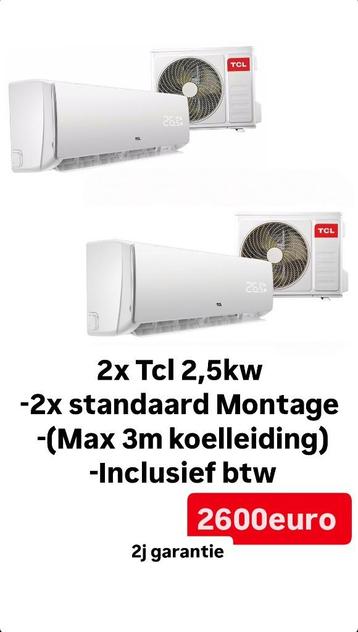 AIRCO'S MET MONTAGE AAN ZEER SCHERPE PRIJZEN   beschikbaar voor biedingen