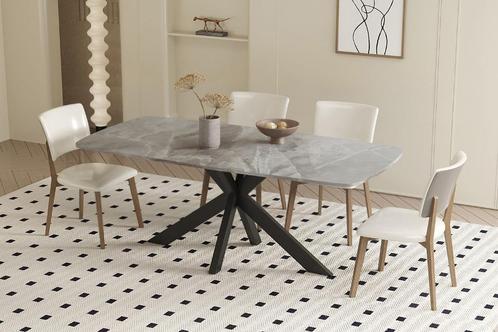 Tafel NIEUW Apollo 180cm glanzend stenenblad Grijs +Levering, Huis en Inrichting, Tafelonderdelen, Nieuw, Tafelblad, 150 tot 200 cm