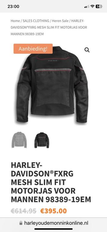 Harley Davidson FXRG slim fit motorjas NIEUW LARGE beschikbaar voor biedingen