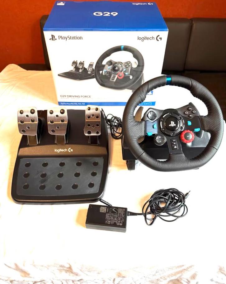 Logitech g29 stuurset, Games en Spelcomputers, Spelcomputers | Sony Consoles | Accessoires, Nieuw, PlayStation 4, PlayStation 5