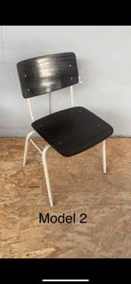Chaise bois noir pied blanc, Huis en Inrichting, Stoelen, Ophalen, Wit, Zo goed als nieuw, Vijf, Zes of meer stoelen