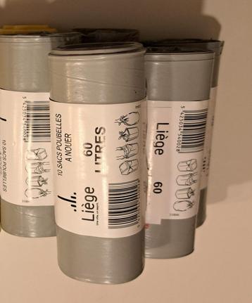 Sacs de poubelle ville de Liège, 60 litres beschikbaar voor biedingen
