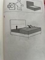 Housse lit/sommier, Odensvi beige clair, 180x200 cm, Huis en Inrichting, Ophalen of Verzenden, Zo goed als nieuw, Beige