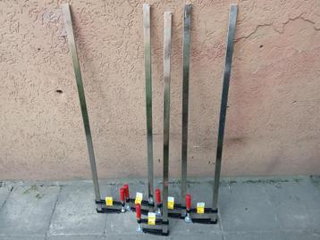 5 nieuwe klemmen van 100 cm x 12 cm  beschikbaar voor biedingen