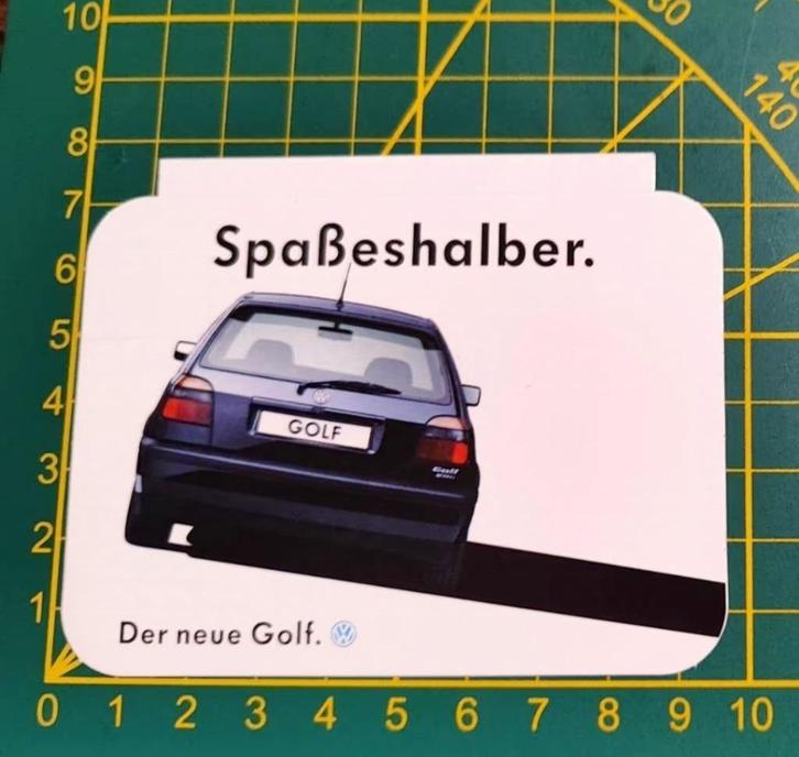 Sticker Volkswagen Golf 3 VR6 jaren '90, Verzamelen, Stickers, Ophalen of Verzenden