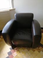 Leren zetel / fauteuil, Huis en Inrichting, Fauteuils, Ophalen, Leer