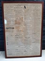 Cadre avec journal de 1842, Collections, Revues, Journaux & Coupures, Enlèvement, Avant 1920, Coupure(s)