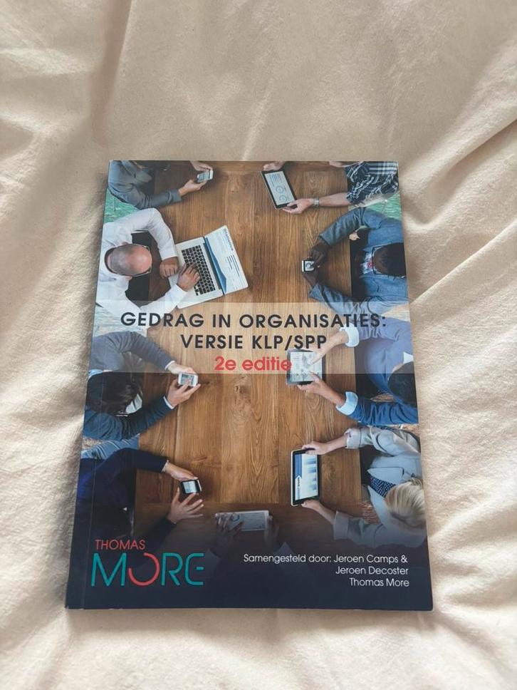 Gedrag in organisaties, 2e custom editie KLP/SPP, Boeken, Schoolboeken, Zo goed als nieuw, Nederlands, Ophalen