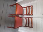 Lot de 4 chaises ancienne, Huis en Inrichting, Stoelen, Ophalen, Gebruikt, Vier, Rood