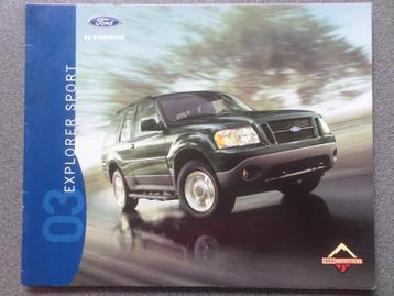 Ford Explorer Sport 2003 Brochure beschikbaar voor biedingen